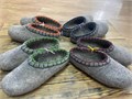 02) Валяные тапочки БЕЗ задника с обшивкой 35-46 П-1083