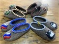03) Валяные тапочки БЕЗ задника с рисунком 35-46 П-3138