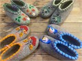 09) Валяные тапочки с рисунком 35-46 П-3144