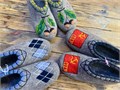 09) Валяные тапочки с рисунком 35-46 П-3144