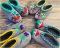 12) Валяные тапочки с рисунком - микропора 35-46 П-3148