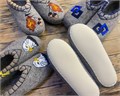 12) Валяные тапочки с рисунком - микропора 35-46 П-3148